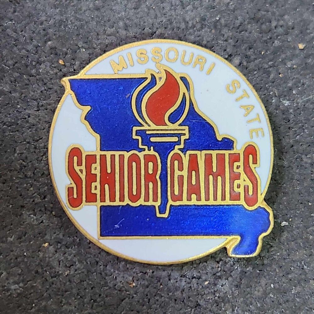 Missouri State Senior Olympic Games Collectible Enamel Lapel Pin Olympic Torch